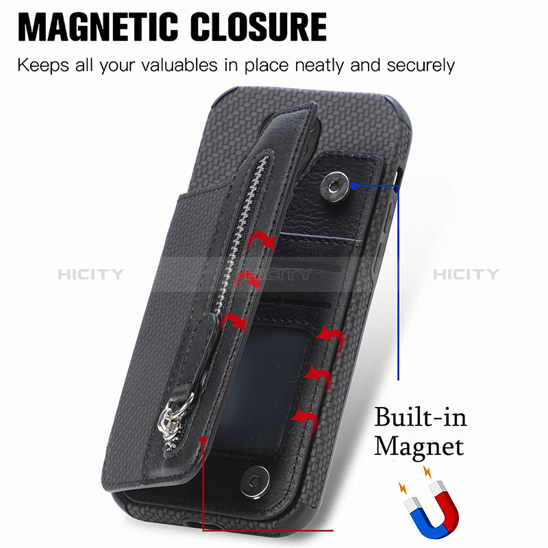 Custodia Silicone Ultra Sottile Morbida Cover con Magnetico S02D per Xiaomi Redmi Note 9 Pro Max