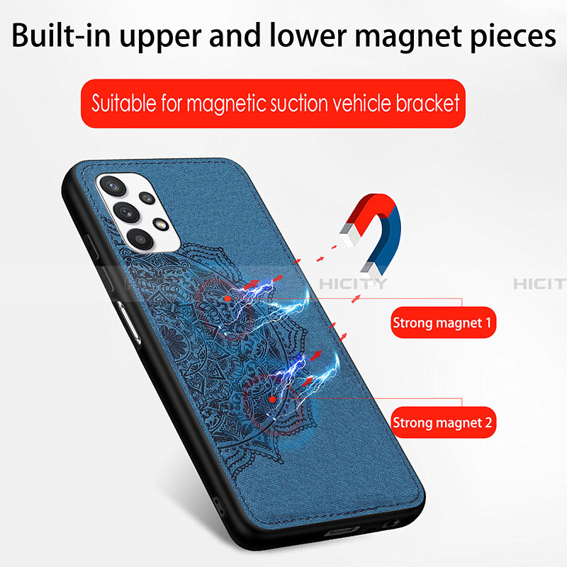 Custodia Silicone Ultra Sottile Morbida Cover con Magnetico S03D per Samsung Galaxy A32 5G