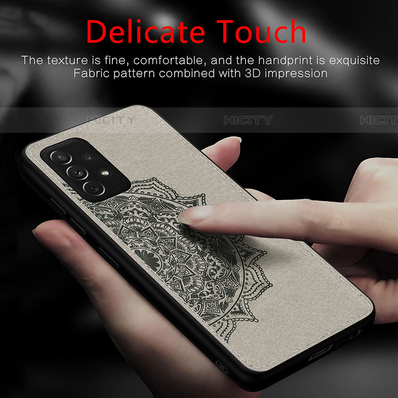Custodia Silicone Ultra Sottile Morbida Cover con Magnetico S03D per Samsung Galaxy A52 5G