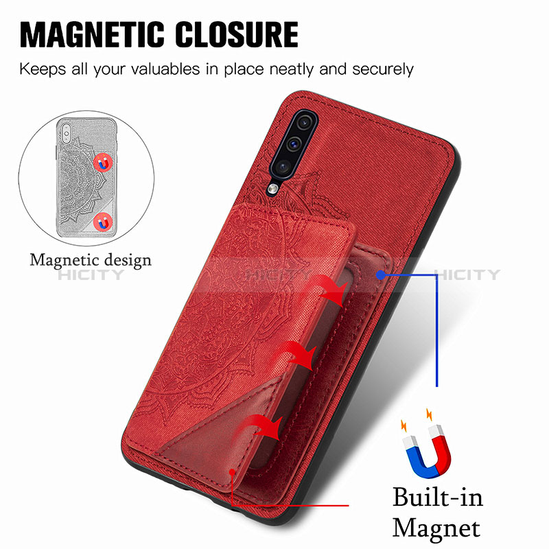 Custodia Silicone Ultra Sottile Morbida Cover con Magnetico S03D per Samsung Galaxy A70
