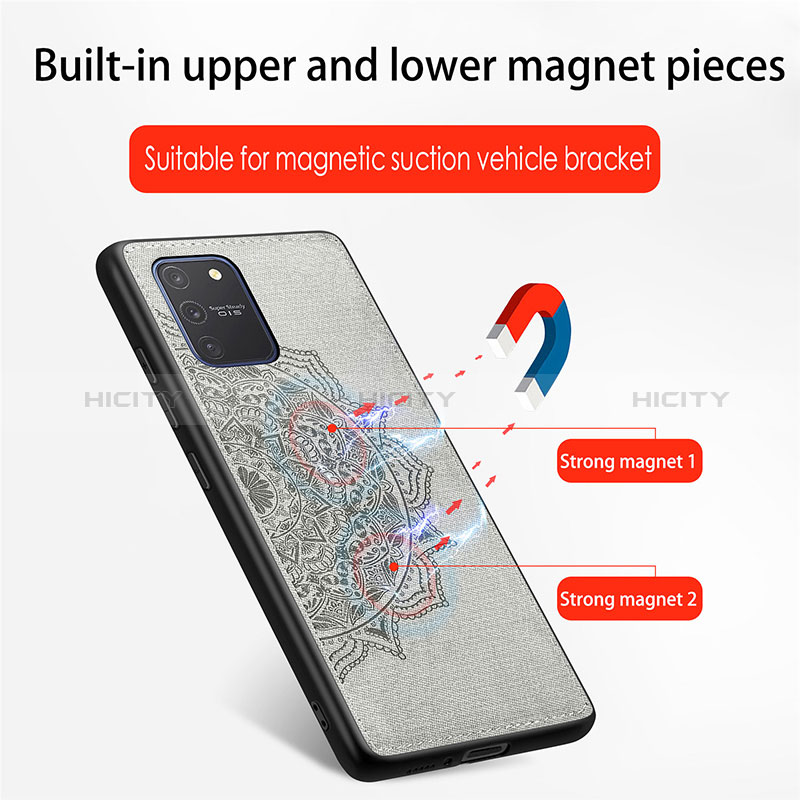Custodia Silicone Ultra Sottile Morbida Cover con Magnetico S03D per Samsung Galaxy A91