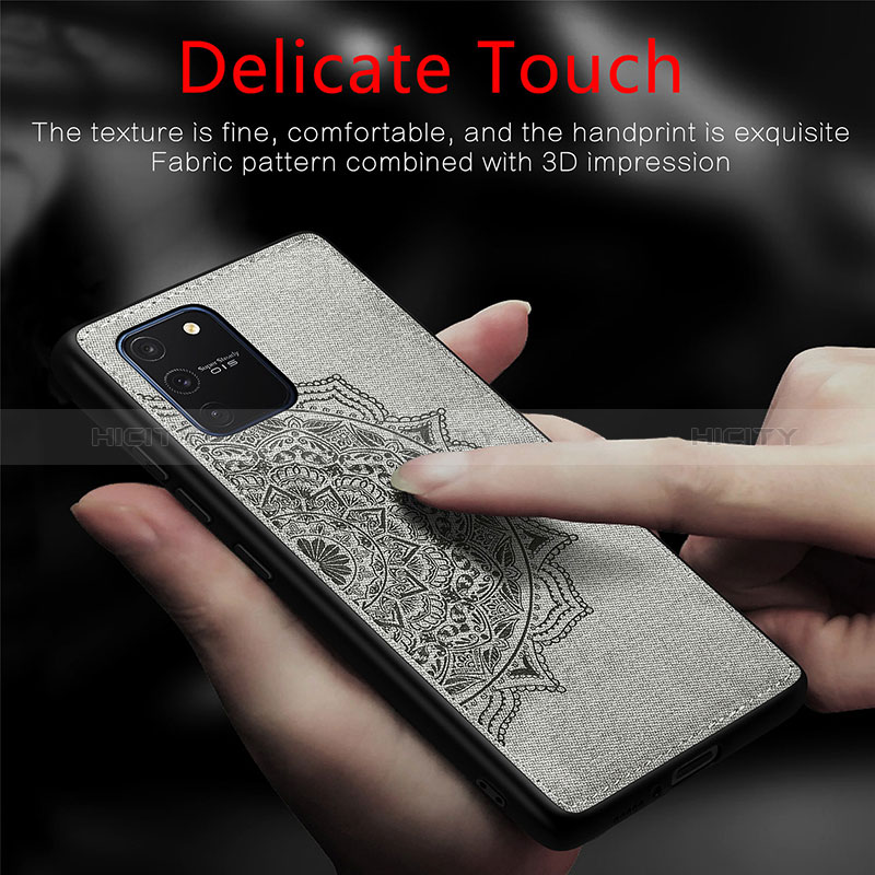 Custodia Silicone Ultra Sottile Morbida Cover con Magnetico S03D per Samsung Galaxy A91