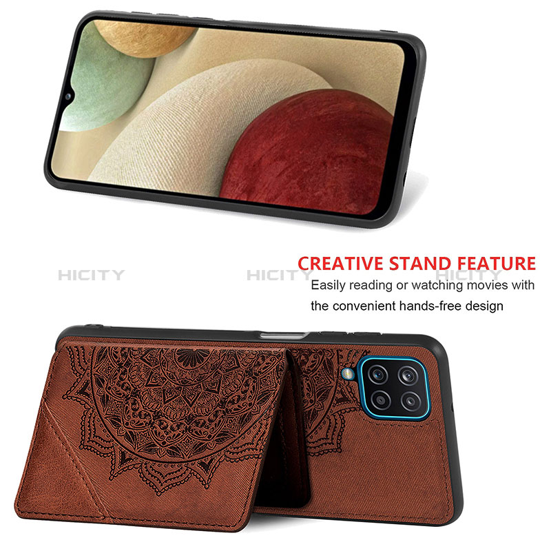 Custodia Silicone Ultra Sottile Morbida Cover con Magnetico S03D per Samsung Galaxy F12