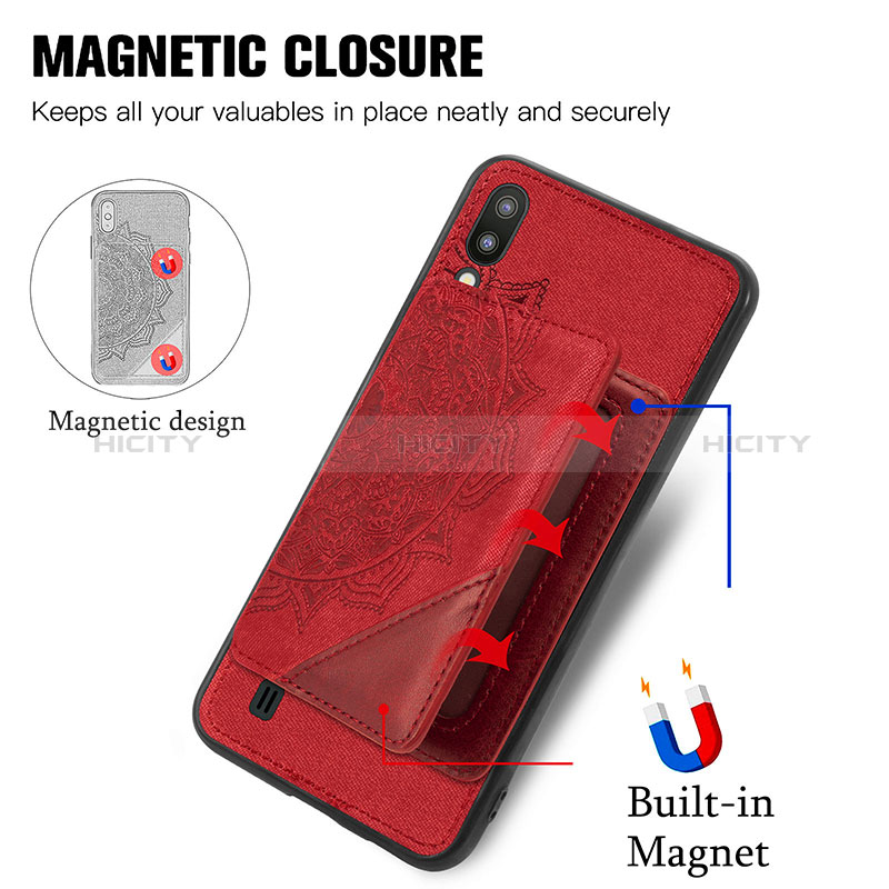 Custodia Silicone Ultra Sottile Morbida Cover con Magnetico S03D per Samsung Galaxy M10