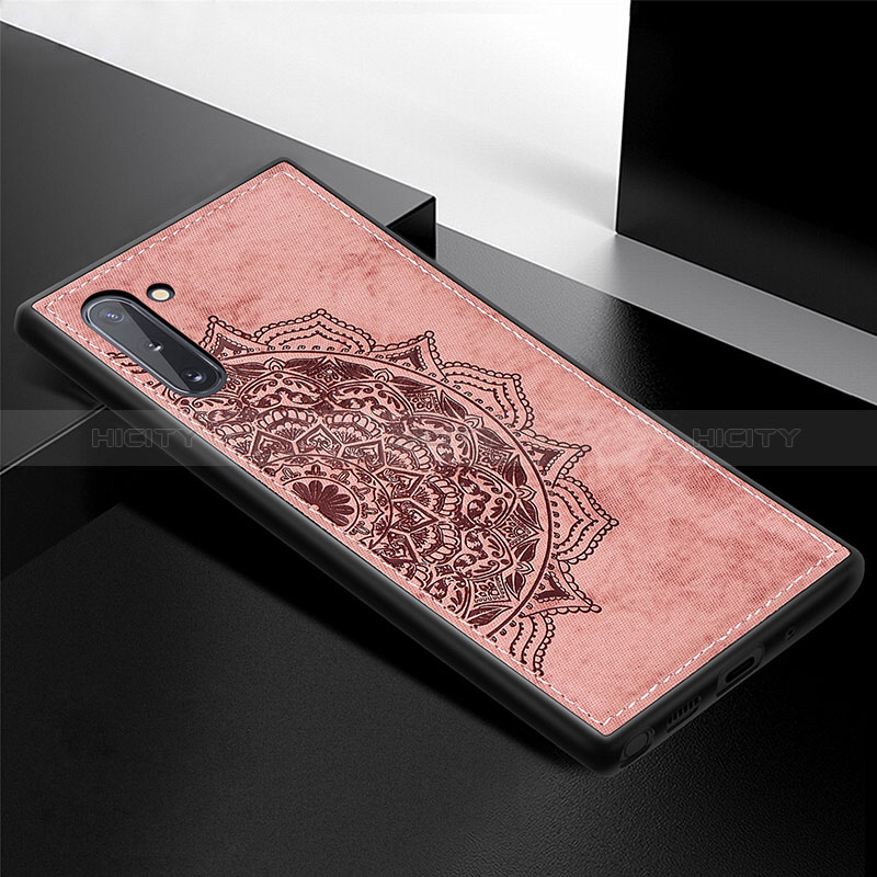 Custodia Silicone Ultra Sottile Morbida Cover con Magnetico S03D per Samsung Galaxy Note 10 5G Oro Rosa