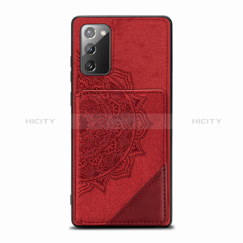 Custodia Silicone Ultra Sottile Morbida Cover con Magnetico S03D per Samsung Galaxy Note 20 5G Rosso