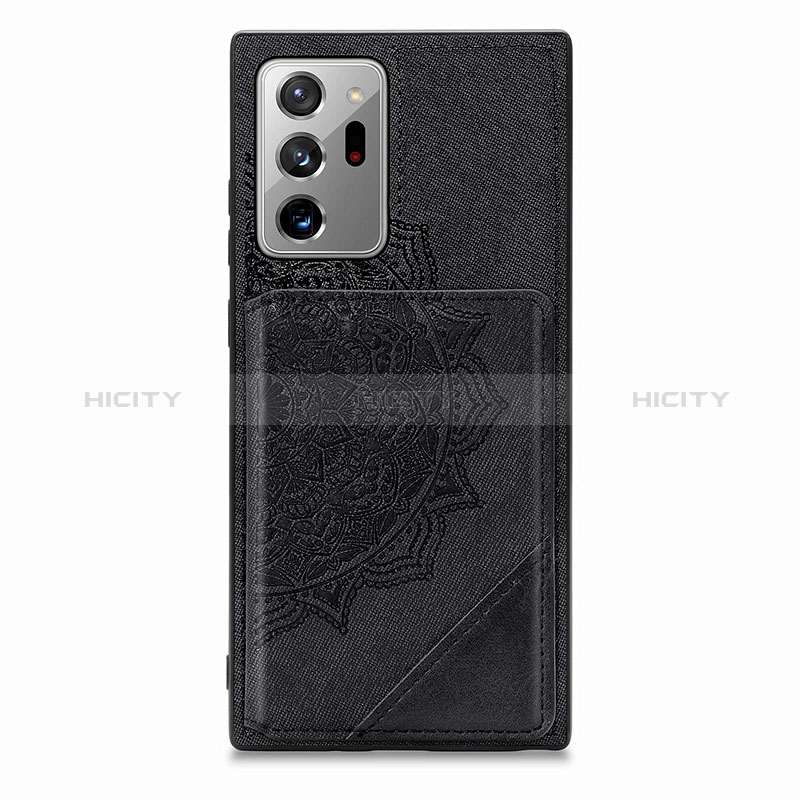 Custodia Silicone Ultra Sottile Morbida Cover con Magnetico S03D per Samsung Galaxy Note 20 Ultra 5G Nero
