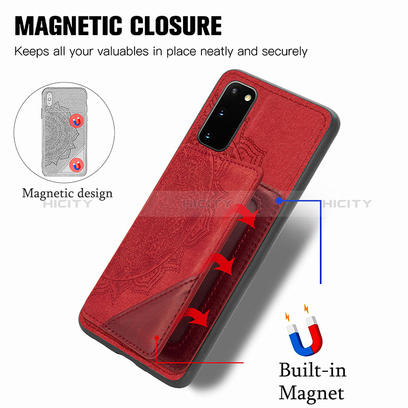 Custodia Silicone Ultra Sottile Morbida Cover con Magnetico S03D per Samsung Galaxy S20 5G