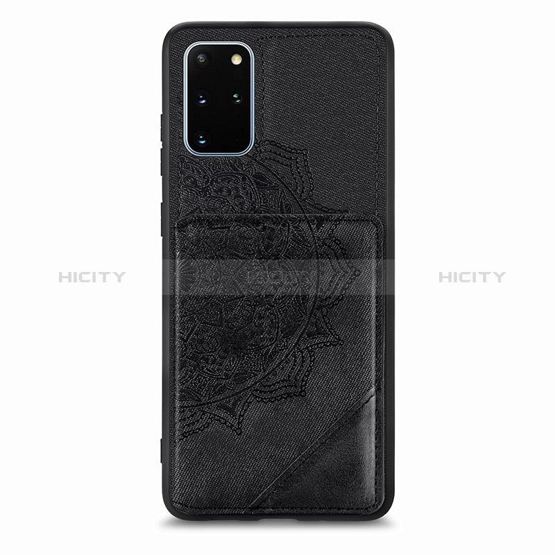Custodia Silicone Ultra Sottile Morbida Cover con Magnetico S03D per Samsung Galaxy S20 Plus Nero