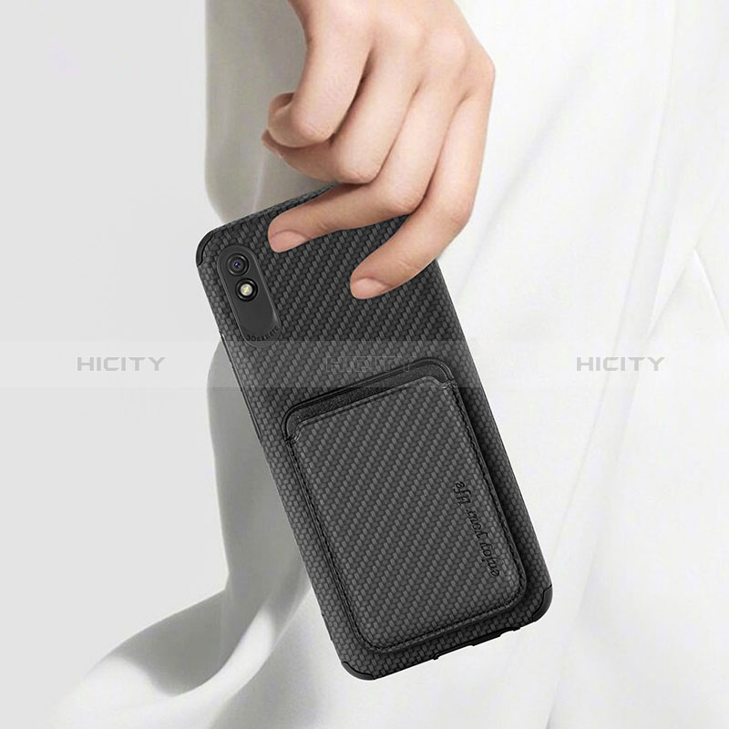 Custodia Silicone Ultra Sottile Morbida Cover con Magnetico S03D per Xiaomi Redmi 9A