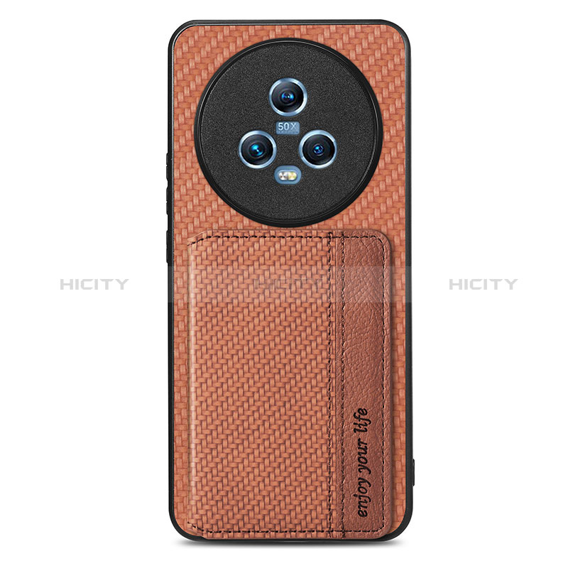 Custodia Silicone Ultra Sottile Morbida Cover con Magnetico S04D per Huawei Honor Magic5 5G