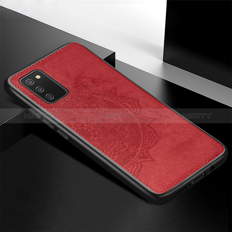 Custodia Silicone Ultra Sottile Morbida Cover con Magnetico S04D per Samsung Galaxy A02s Rosso
