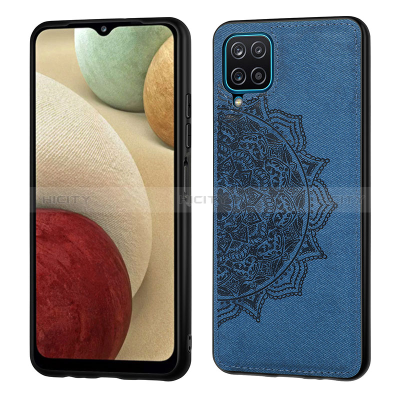 Custodia Silicone Ultra Sottile Morbida Cover con Magnetico S04D per Samsung Galaxy A12