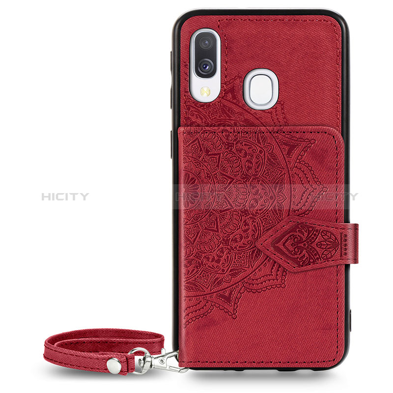 Custodia Silicone Ultra Sottile Morbida Cover con Magnetico S04D per Samsung Galaxy A40