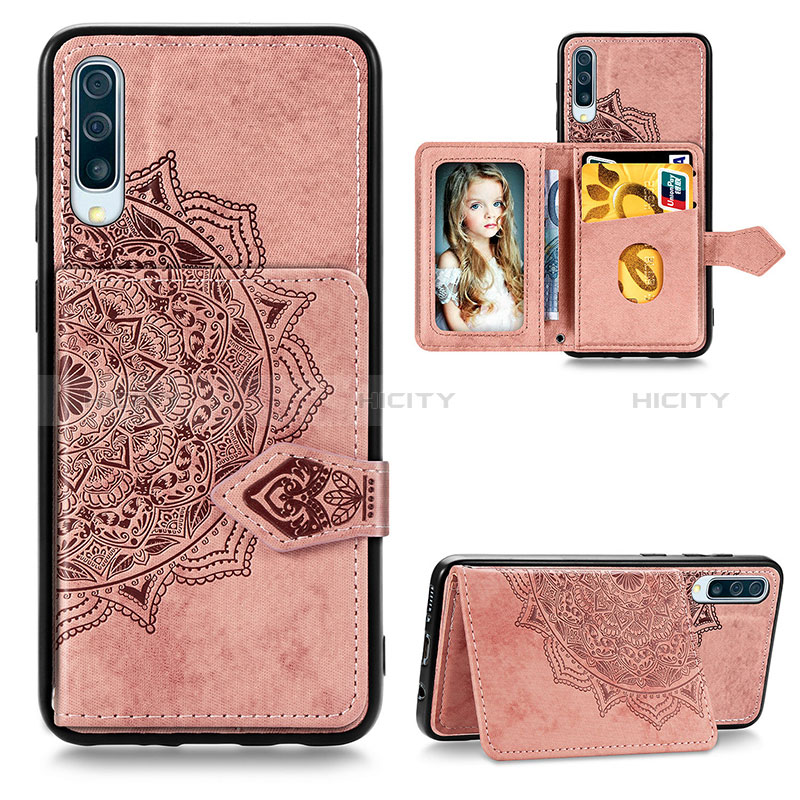 Custodia Silicone Ultra Sottile Morbida Cover con Magnetico S04D per Samsung Galaxy A50