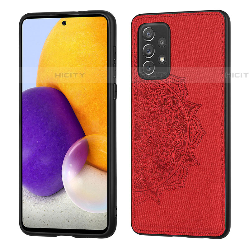 Custodia Silicone Ultra Sottile Morbida Cover con Magnetico S04D per Samsung Galaxy A72 5G
