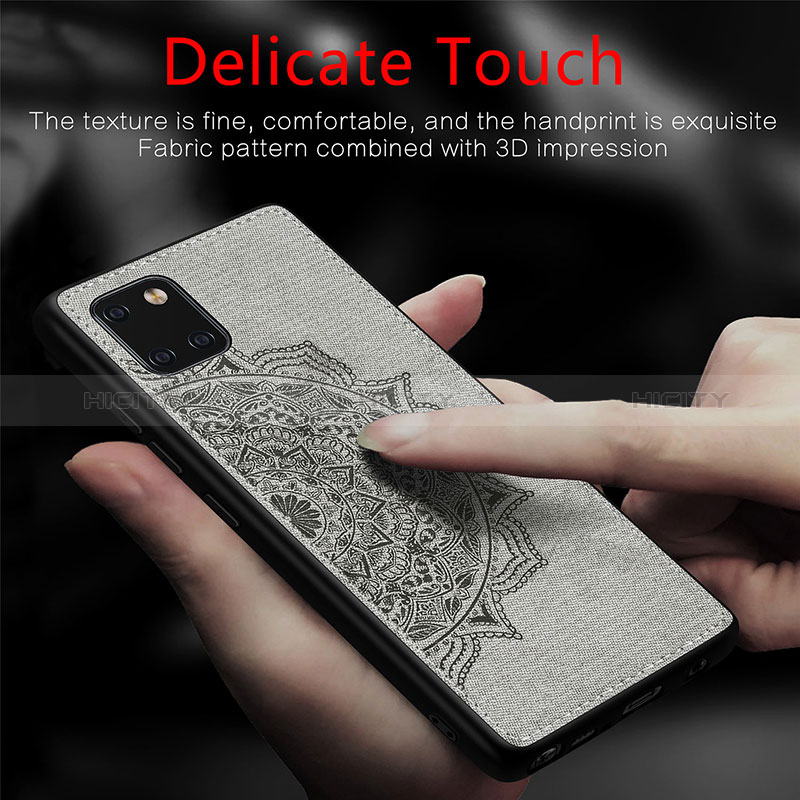 Custodia Silicone Ultra Sottile Morbida Cover con Magnetico S04D per Samsung Galaxy A81