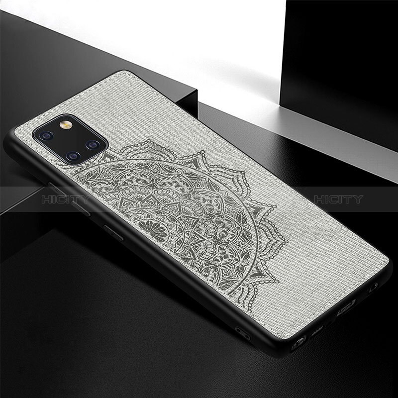 Custodia Silicone Ultra Sottile Morbida Cover con Magnetico S04D per Samsung Galaxy A81