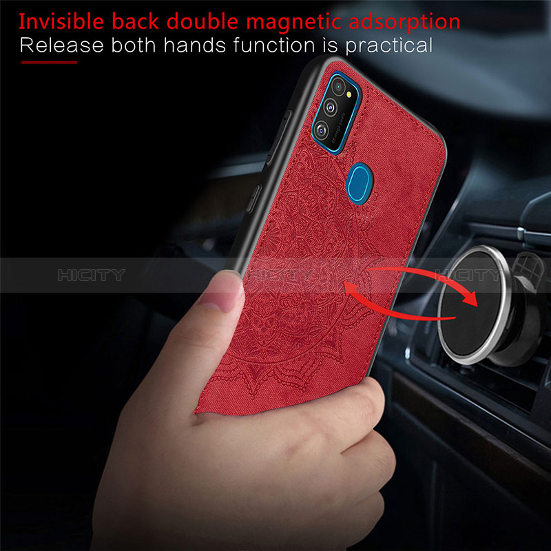 Custodia Silicone Ultra Sottile Morbida Cover con Magnetico S04D per Samsung Galaxy M30s