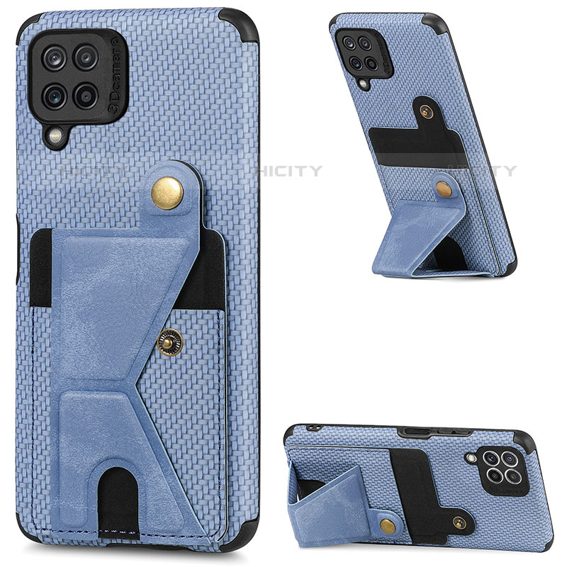 Custodia Silicone Ultra Sottile Morbida Cover con Magnetico S04D per Samsung Galaxy M32 4G