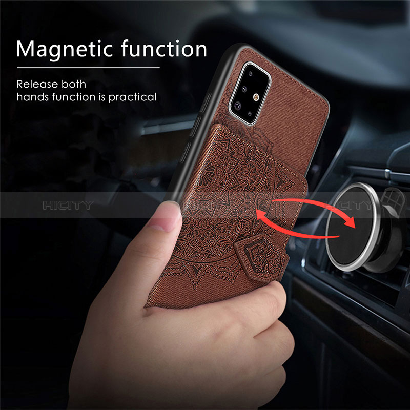 Custodia Silicone Ultra Sottile Morbida Cover con Magnetico S04D per Samsung Galaxy M40S