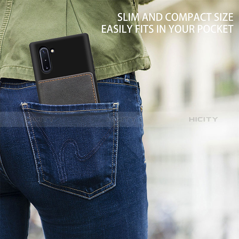 Custodia Silicone Ultra Sottile Morbida Cover con Magnetico S04D per Samsung Galaxy Note 10 5G