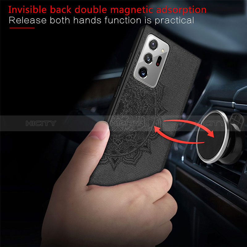 Custodia Silicone Ultra Sottile Morbida Cover con Magnetico S04D per Samsung Galaxy Note 20 Ultra 5G