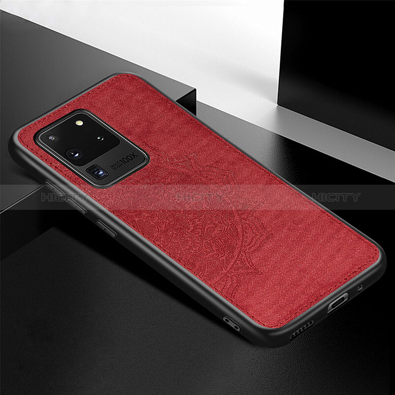 Custodia Silicone Ultra Sottile Morbida Cover con Magnetico S04D per Samsung Galaxy S20 Ultra 5G