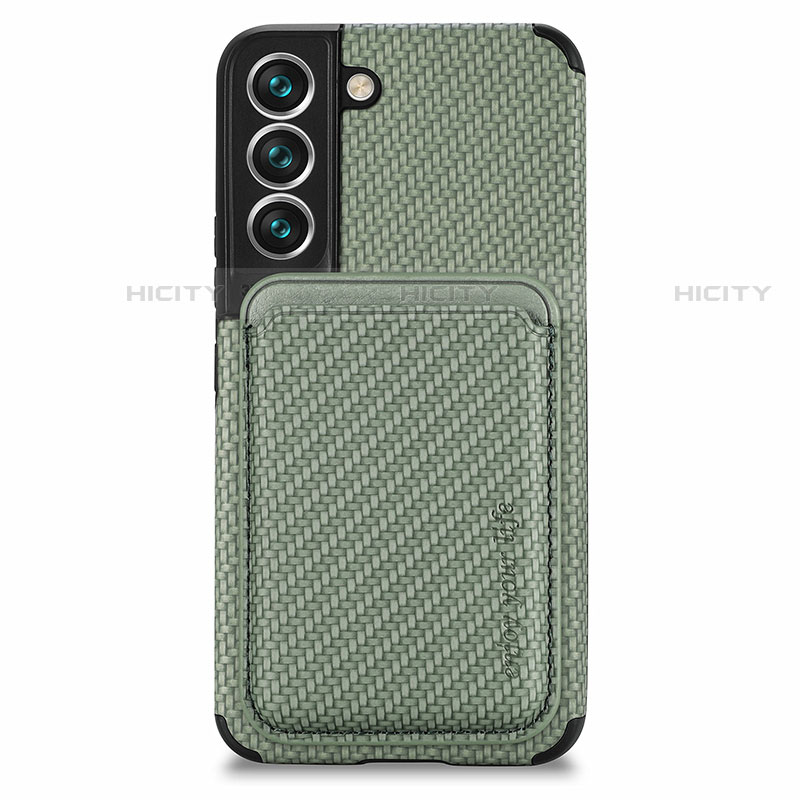 Custodia Silicone Ultra Sottile Morbida Cover con Magnetico S04D per Samsung Galaxy S21 5G