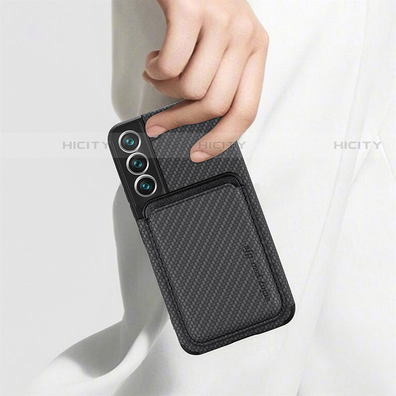 Custodia Silicone Ultra Sottile Morbida Cover con Magnetico S04D per Samsung Galaxy S21 FE 5G