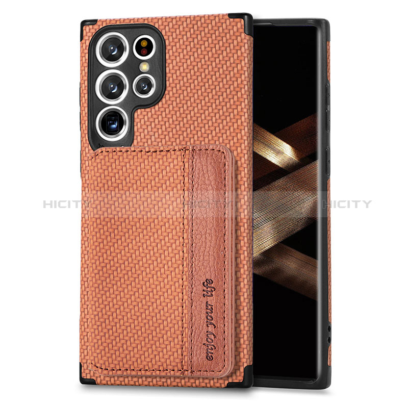 Custodia Silicone Ultra Sottile Morbida Cover con Magnetico S04D per Samsung Galaxy S24 Ultra 5G