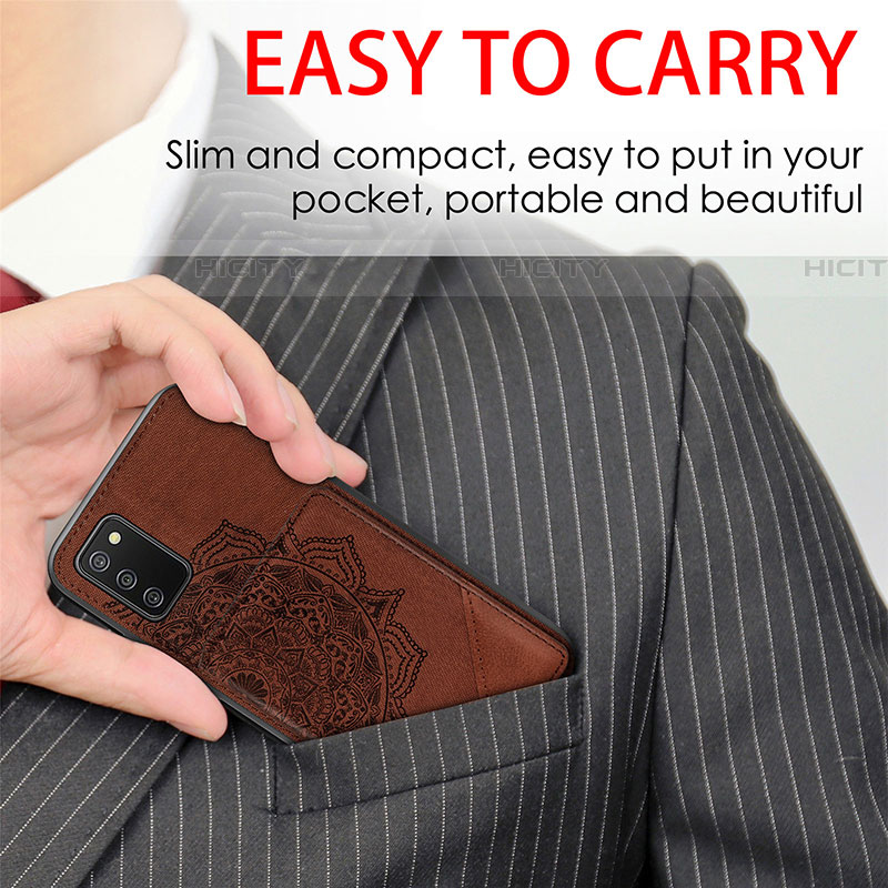 Custodia Silicone Ultra Sottile Morbida Cover con Magnetico S05D per Samsung Galaxy A03s