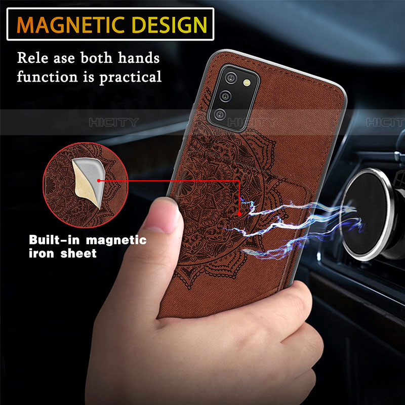 Custodia Silicone Ultra Sottile Morbida Cover con Magnetico S05D per Samsung Galaxy A03s