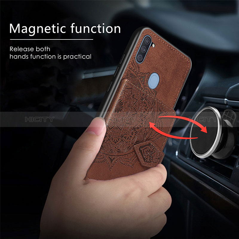 Custodia Silicone Ultra Sottile Morbida Cover con Magnetico S05D per Samsung Galaxy A11