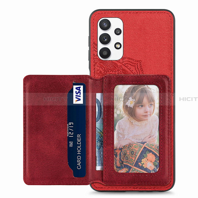 Custodia Silicone Ultra Sottile Morbida Cover con Magnetico S05D per Samsung Galaxy A32 5G