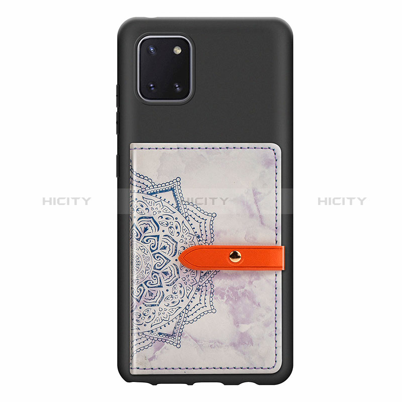 Custodia Silicone Ultra Sottile Morbida Cover con Magnetico S05D per Samsung Galaxy A81