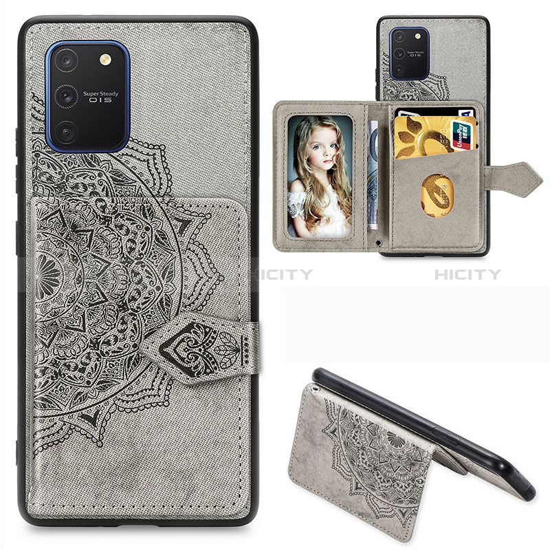 Custodia Silicone Ultra Sottile Morbida Cover con Magnetico S05D per Samsung Galaxy A91