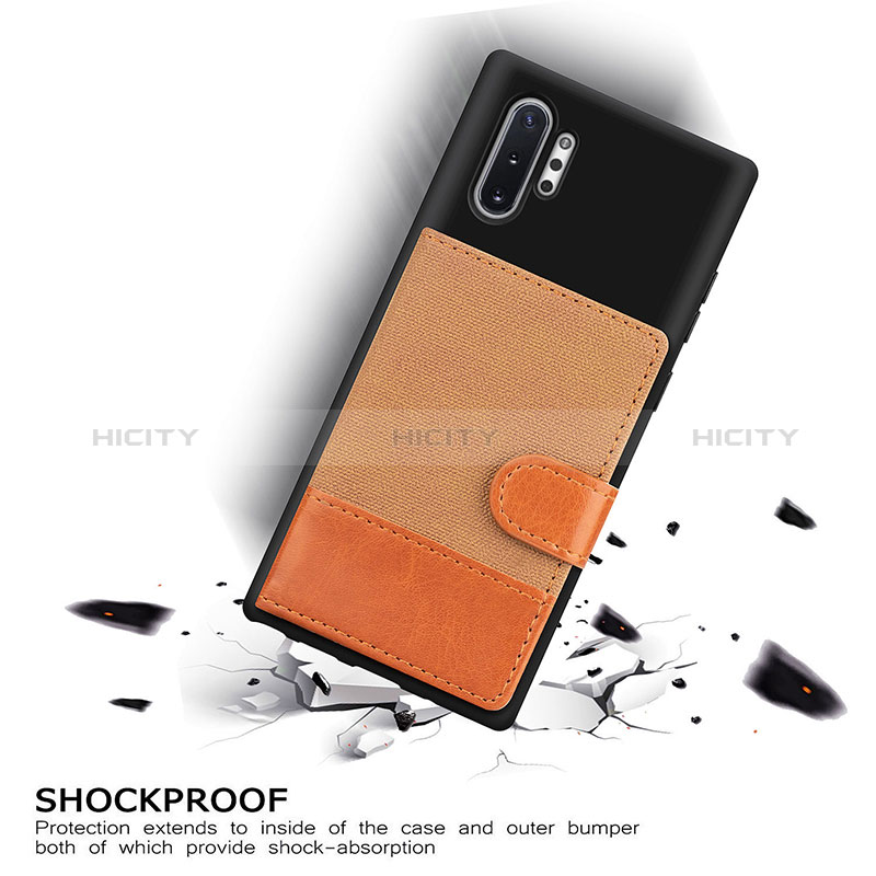 Custodia Silicone Ultra Sottile Morbida Cover con Magnetico S05D per Samsung Galaxy Note 10 Plus 5G