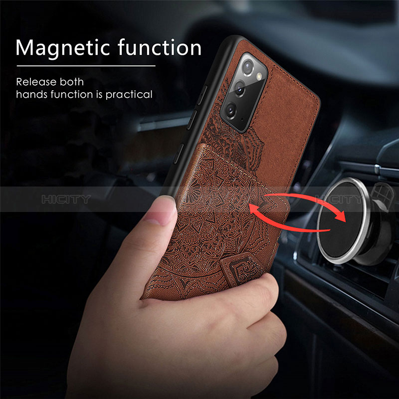 Custodia Silicone Ultra Sottile Morbida Cover con Magnetico S05D per Samsung Galaxy Note 20 5G
