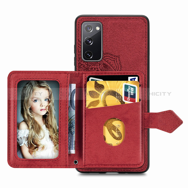 Custodia Silicone Ultra Sottile Morbida Cover con Magnetico S05D per Samsung Galaxy S20 FE (2022) 5G