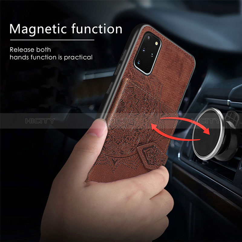 Custodia Silicone Ultra Sottile Morbida Cover con Magnetico S05D per Samsung Galaxy S20 Plus 5G
