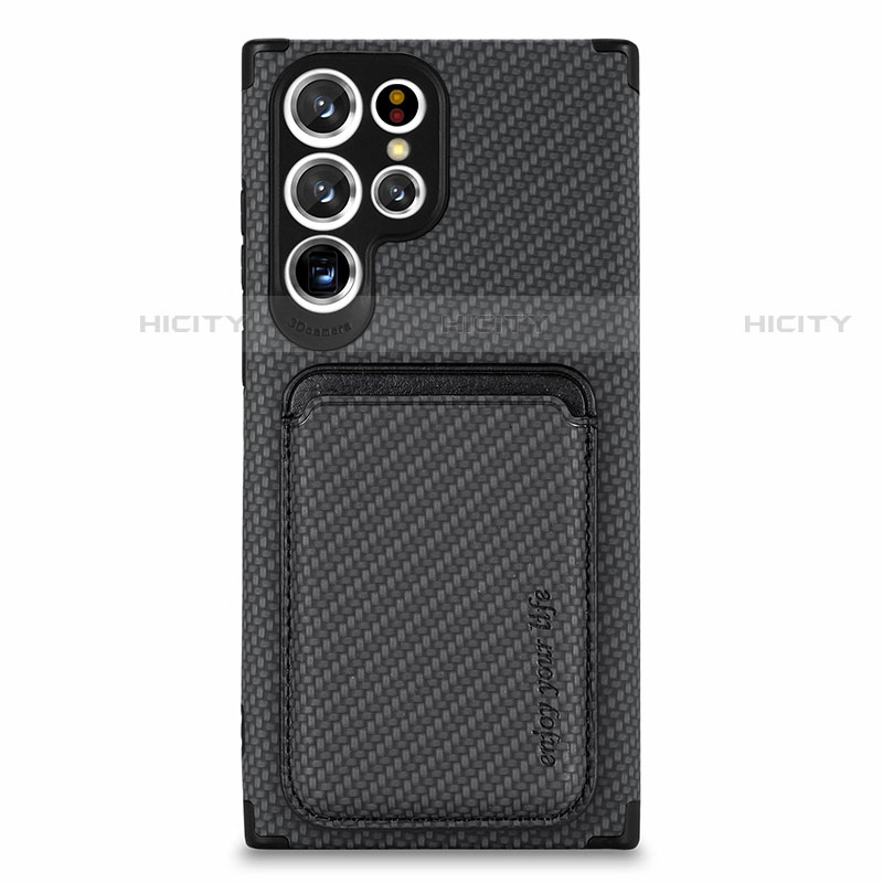 Custodia Silicone Ultra Sottile Morbida Cover con Magnetico S05D per Samsung Galaxy S22 Ultra 5G