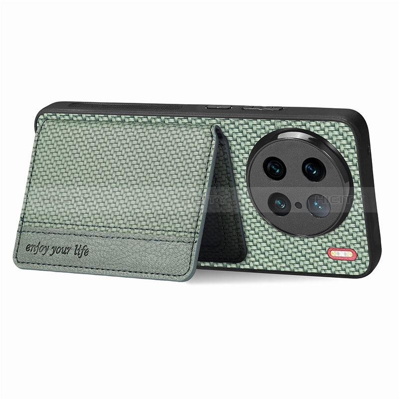 Custodia Silicone Ultra Sottile Morbida Cover con Magnetico S05D per Vivo X90 Pro 5G