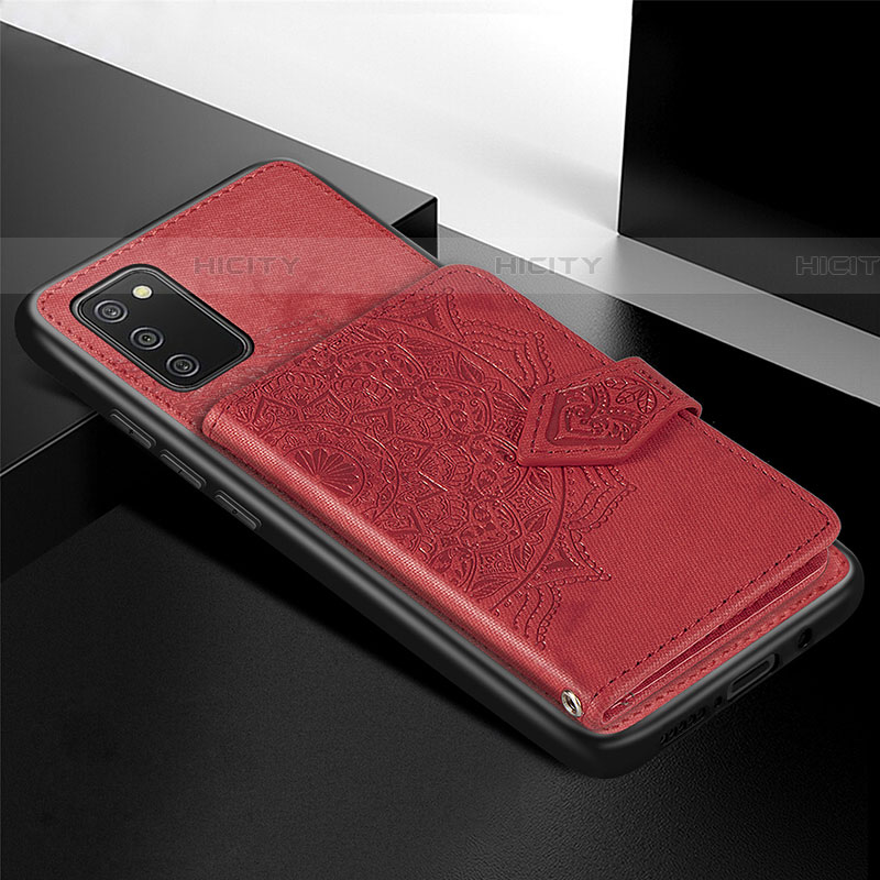 Custodia Silicone Ultra Sottile Morbida Cover con Magnetico S06D per Samsung Galaxy A03s