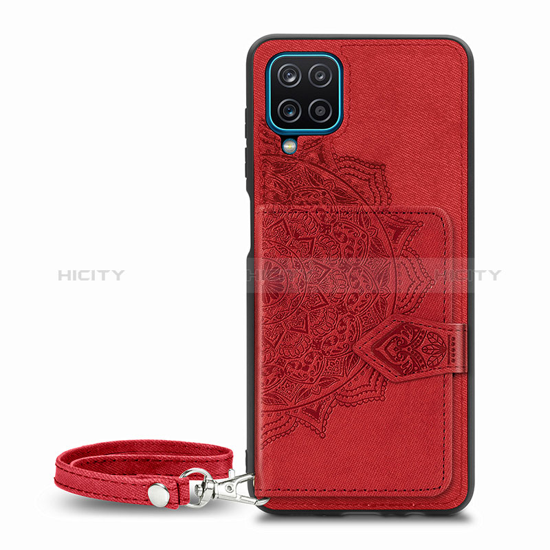 Custodia Silicone Ultra Sottile Morbida Cover con Magnetico S06D per Samsung Galaxy A12 Nacho