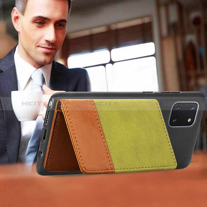 Custodia Silicone Ultra Sottile Morbida Cover con Magnetico S06D per Samsung Galaxy A81