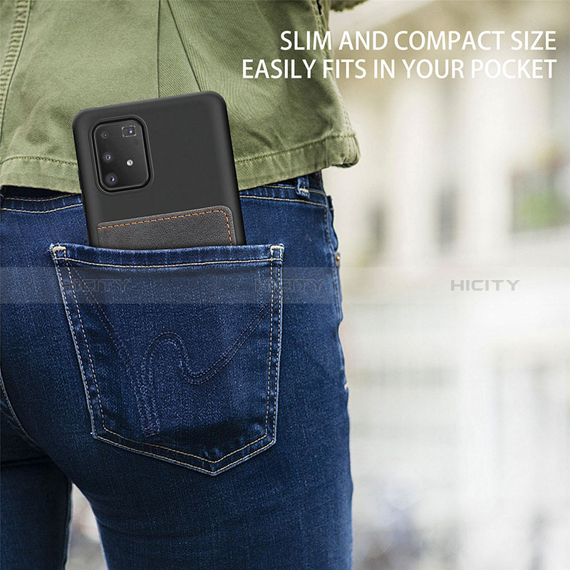 Custodia Silicone Ultra Sottile Morbida Cover con Magnetico S06D per Samsung Galaxy M80S