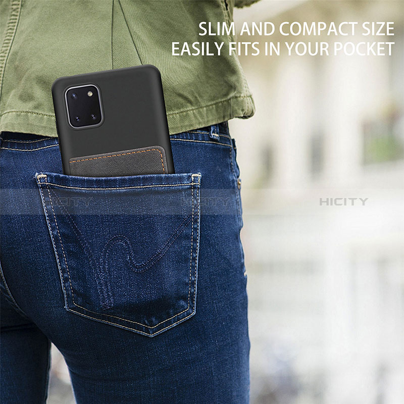 Custodia Silicone Ultra Sottile Morbida Cover con Magnetico S06D per Samsung Galaxy Note 10 Lite