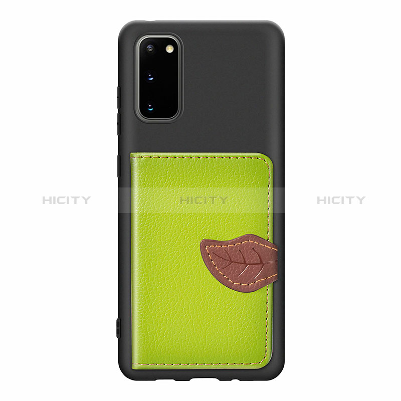 Custodia Silicone Ultra Sottile Morbida Cover con Magnetico S06D per Samsung Galaxy S20 5G Verde