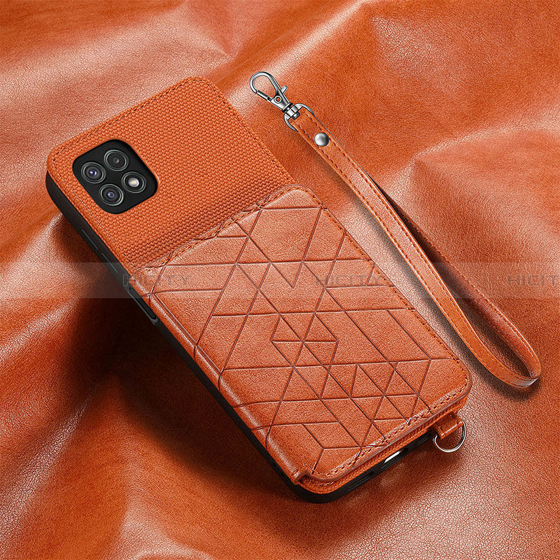 Custodia Silicone Ultra Sottile Morbida Cover con Magnetico S07D per Samsung Galaxy A22 5G